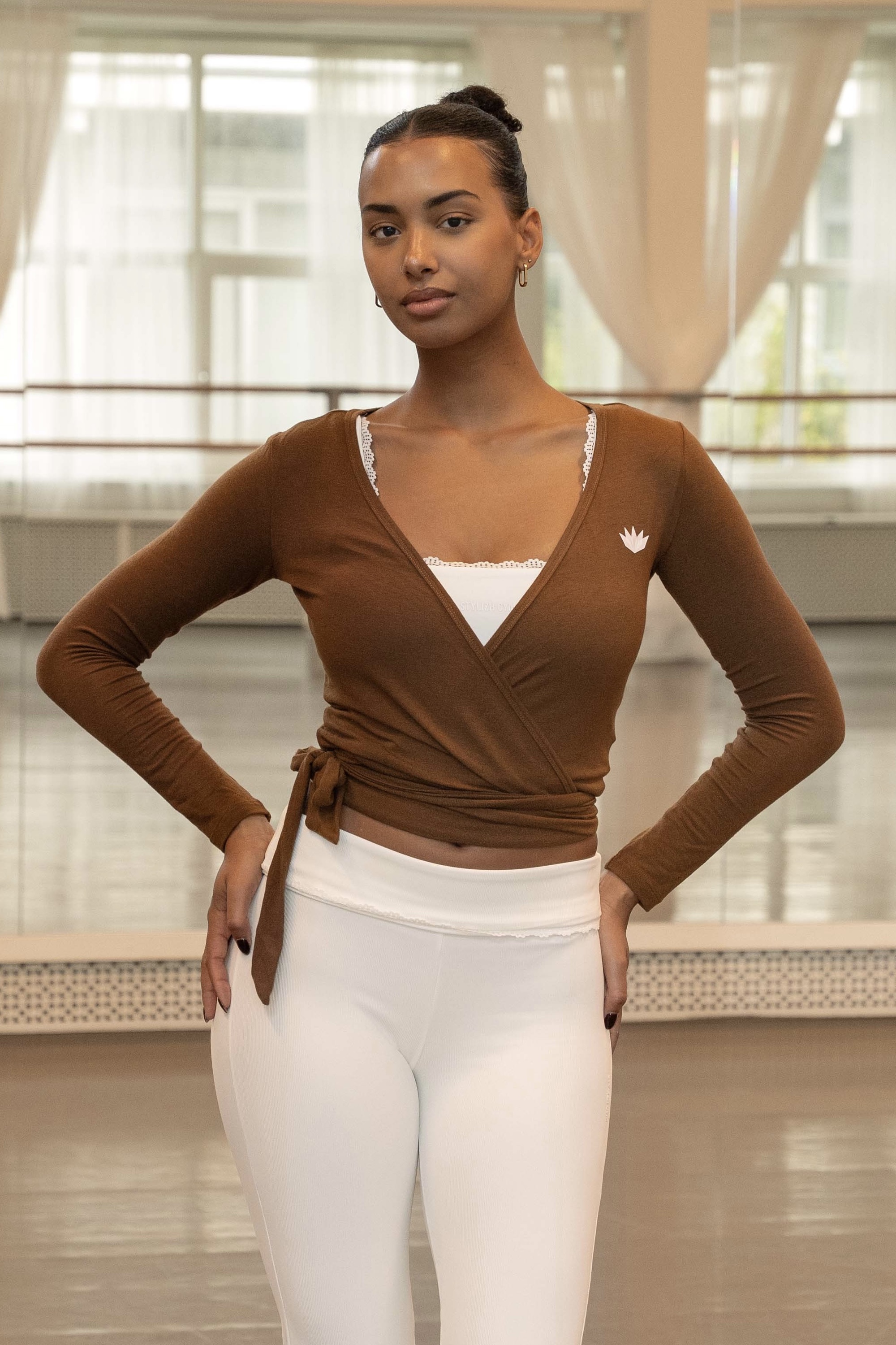 Wrap vest Espresso Brown
