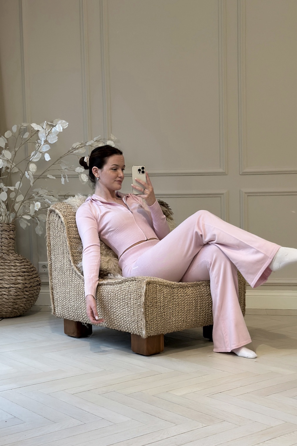 Cosy trouser blush pink