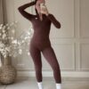 Highwaist sportlegging wood brown
