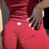Midwaist Shorts Berry Red